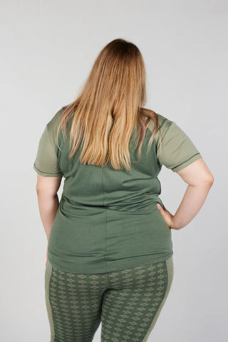 Careless Lygna merinowool t-shirt - Grønn
