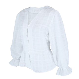 Careless Mari Bluse - Hvit