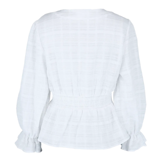 Careless Mari Bluse - Hvit