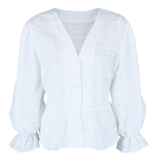 Careless Mari Bluse - Hvit