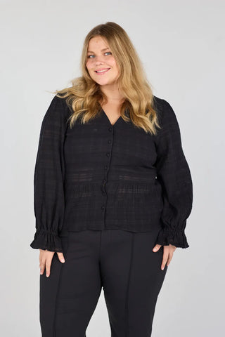 Careless Mari Bluse - Svart