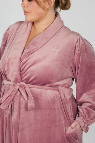 Careless Morgenkåpe Fluffy Morgenkåpe - Lys rosa