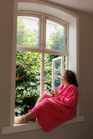 Careless Morgenkåpe Fluffy Morgenkåpe - Rosa