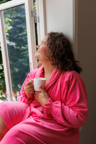 Careless Morgenkåpe Fluffy Morgenkåpe - Rosa