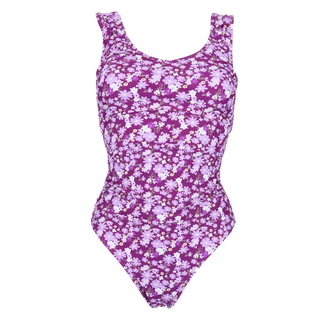 Careless Rhodos badedrakt - Mørkelilla - Flower boom groups