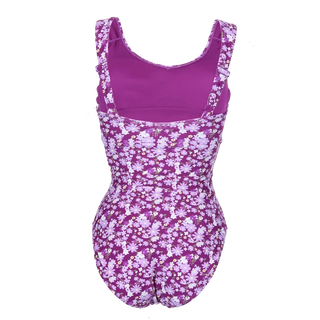 Careless Rhodos badedrakt - Mørkelilla - Flower boom groups