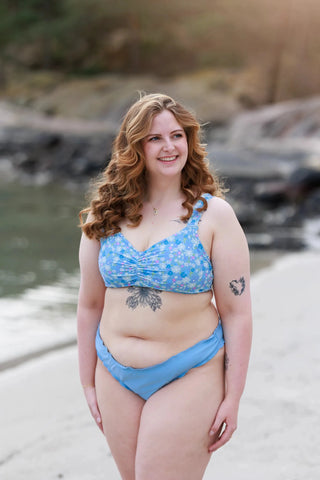 Careless Ruffles bikini string - Lyseblå