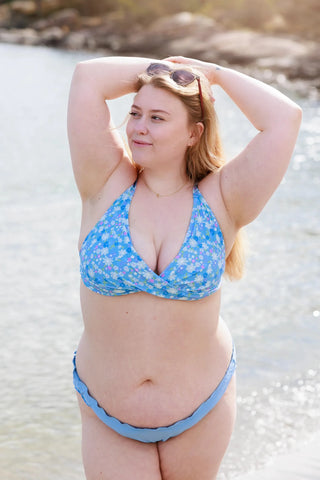 Careless Ruffles bikini string - Lyseblå