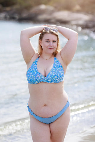 Careless Ruffles bikini string - Lyseblå