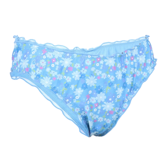 Careless Ruffles bikinitruse - Lyseblå - Flower boom groups