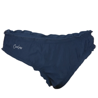 Careless Ruffles bikinitruse -  Mørkeblå