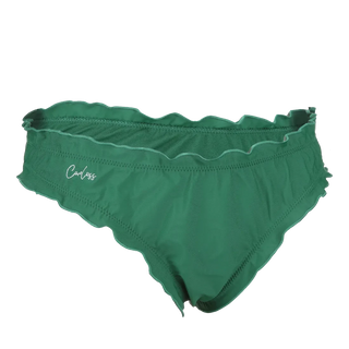 Careless Ruffles bikinitruse -  Mørkegrønn