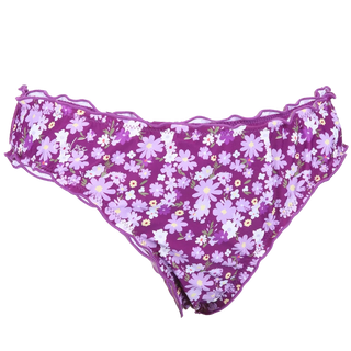 Careless Ruffles bikinitruse - Mørkelilla - Flower boom groups