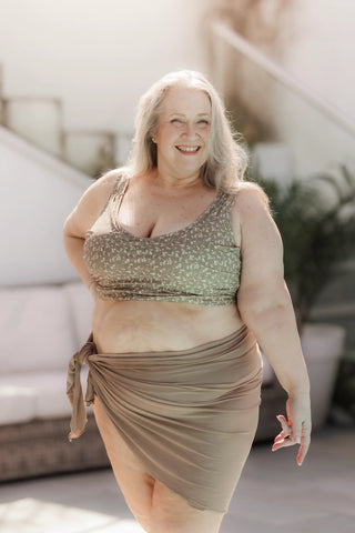 Careless Sarong Oneseize Sardinia Sarong - Mørk Beige