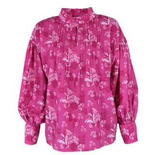 Careless Skjorte Festskjorte - Pink Floral