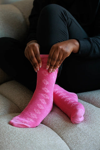 Careless Sokker Maria Sokker m/ull 2pk - Chateau Rose/Sea Pink