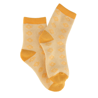 Careless Sokker Maria Ullsokker 2pk - Mellow Yellow/Samoan Sun