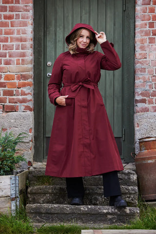 Careless Sonja regnjakke - Burgunder