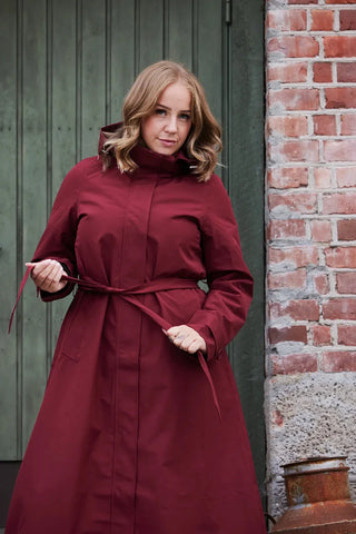 Careless Sonja regnjakke - Burgunder