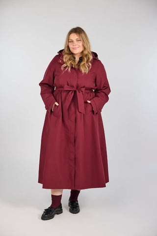 Careless Sonja regnjakke - Burgundy