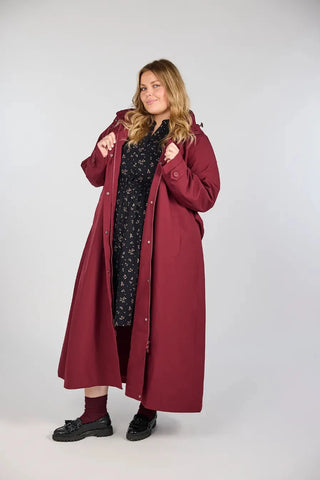 Careless Sonja regnjakke - Burgundy