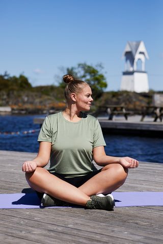 Careless Trenings t-skjorte Active loose fit T-shirt - Green