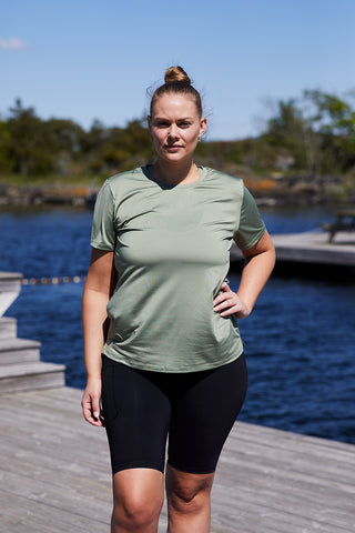 Careless Trenings t-skjorte Active loose fit T-shirt - Green