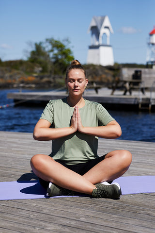 Careless Trenings t-skjorte Active loose fit T-shirt - Green