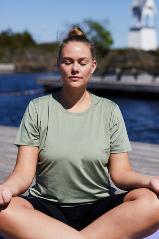 Careless Trenings t-skjorte Active loose fit T-shirt - Green