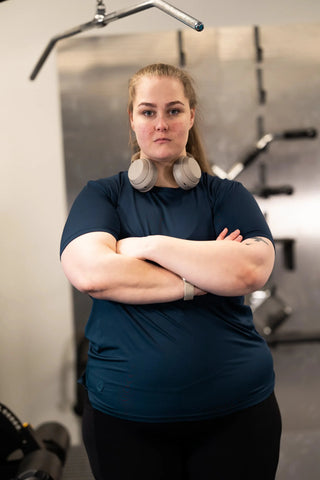 Careless Trenings t-skjorte Active loose fit T-shirt - Navy