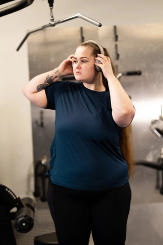 Careless Trenings t-skjorte Active loose fit T-shirt - Navy