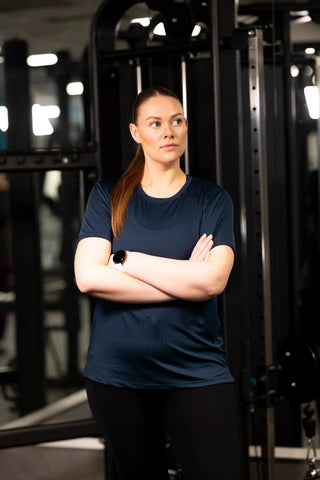 Careless Trenings t-skjorte Active loose fit T-shirt - Navy