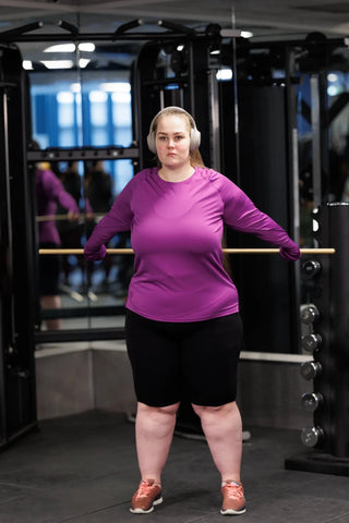 Careless Treningsgenser Active loose fit long sleeve - Violet