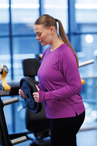 Careless Treningsgenser Active loose fit long sleeve - Violet