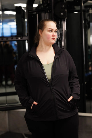 Careless Treningsjakke Active jacket - Black