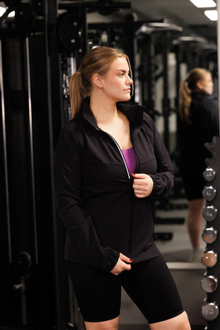 Careless Treningsjakke Active jacket - Black