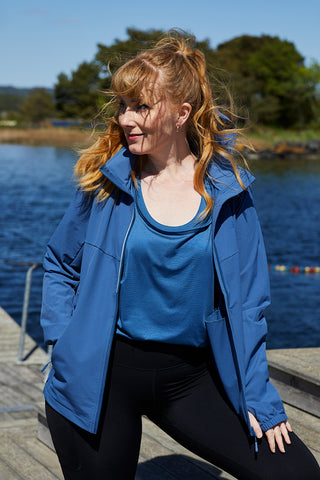 Careless Treningsjakke Active jacket - Ensign Blue