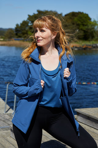 Careless Treningsjakke Active jacket - Ensign Blue