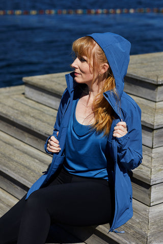 Careless Treningsjakke Active jacket - Ensign Blue