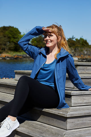 Careless Treningsjakke Active jacket - Ensign Blue