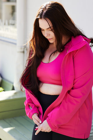 Careless Treningsjakke Active Jacket - Pink Peacock