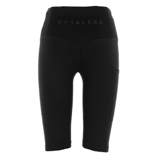 Careless Treningsshorts Active shape midi biker shorts - Black