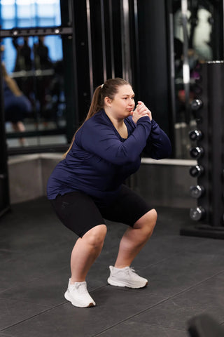 Careless Treningsshorts Active shape midi biker shorts - Black