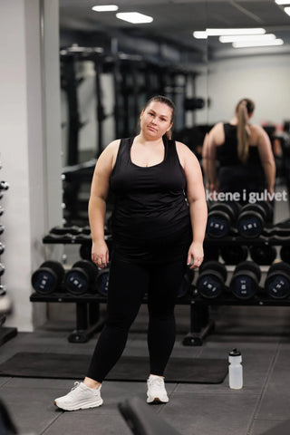 Careless Treningstights Active scrunch shape thights - Black