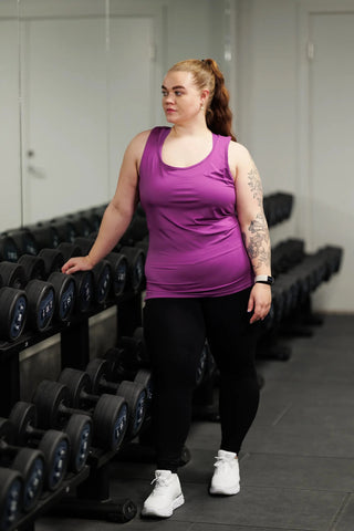 Careless Treningstopp Active top - Violet