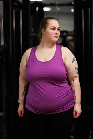 Careless Treningstopp Active top - Violet