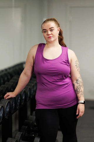 Careless Treningstopp Active top - Violet