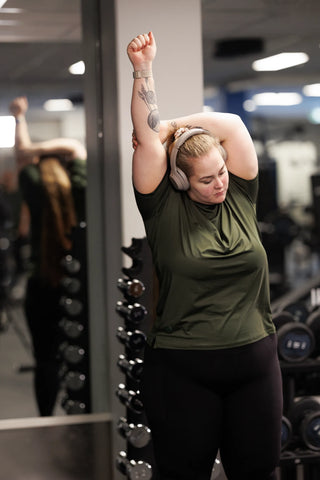 Active loose fit T-shirt - Dark green