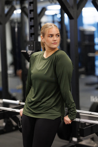 Active loose fit long sleeve - Dark green