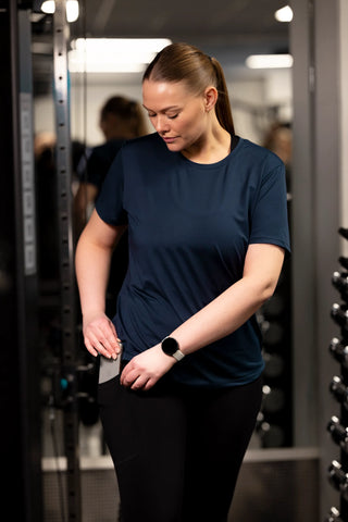 Active loose fit T-shirt - Navy